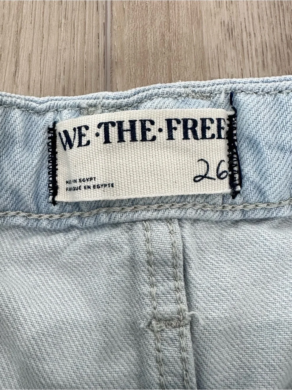 We the Free beginners luck slouch denim shorts rolled hem size 26